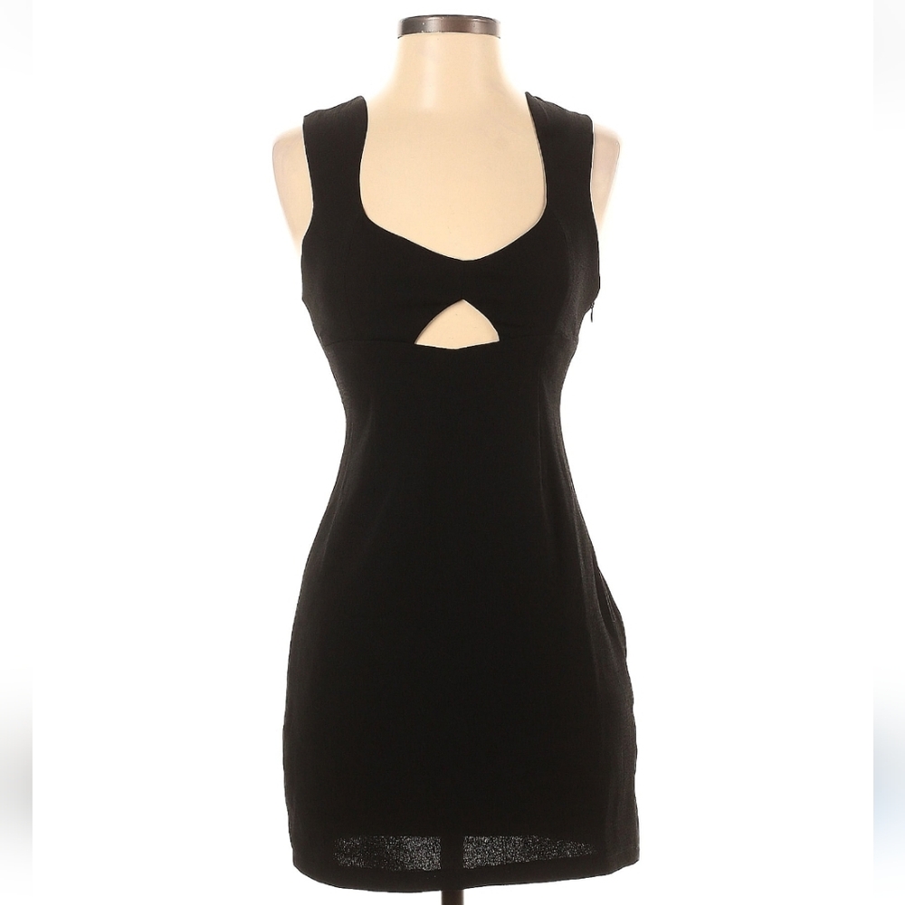 Tobi Black Sleeveless Cutout Dress, Size S